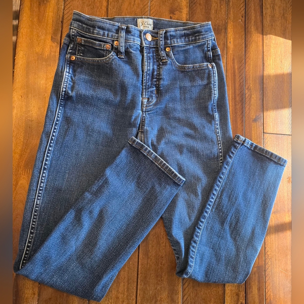 J.Crew Classic Indigo Blue Jeans Size 24 | High Rise Straight Leg